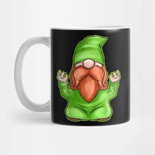 Meditating Gnome Doing Yoga For St Patricks Day Mug